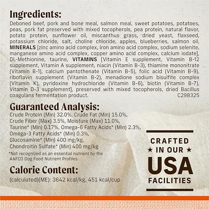 Merrick Lil’ Plates Premium Grain Free Dry Dog Food For Small Dogs, Real Texas Beef And Sweet Potato Kibble - 12.0 lb. Bag
