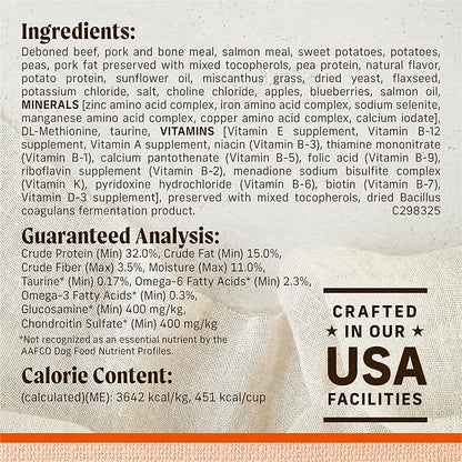 Merrick Lil’ Plates Premium Grain Free Dry Dog Food For Small Dogs, Real Texas Beef And Sweet Potato Kibble - 12.0 lb. Bag