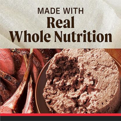Merrick Grain Free Premium And Natural Canned Dog Food, Soft And Healthy Poultry Free Wet Recipe, Real Beef Lamb And Bison - (Pack of 12) 12.7 oz. Cans