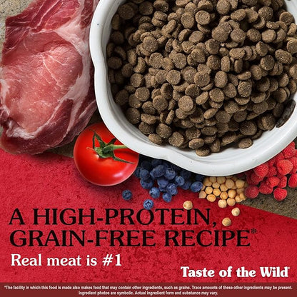Taste of the Wild Southwest Canyon Grain-Free Recipe with Wild Boar Dry Dog Food, Made with Protein from Real Meat, and Guaranteed Nutrients Like Probiotics for All Life Stages 5lb