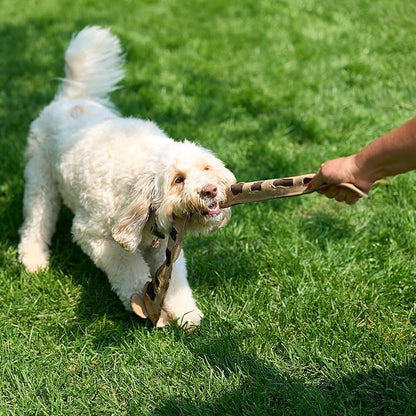 SPOT Skinneeez Leather Snake – 36" Stuffing-Free Dog Toy with Real Leather & 5 Squeakers, Tug Toy for Light to Moderate Chewers, Ideal for Large & XL Dogs