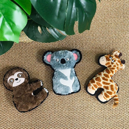 Grey Green Koala Plush Squeaky Dog Toy with Crinkle Paper Puppy Teething Chew Toy Cute Soft Funny Stuffed Animal Interactive Fetch Dog Toy for Small Medium Large Dogs Toy Gift 22.5cm/8.86in