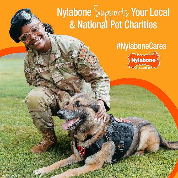Nylabone Healthy Edibles Natural Puppy Chews Long Lasting Treats for Puppies, Turkey & Sweet Potato Flavor, X-Small/Petite (4 Count)