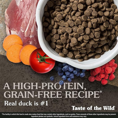 Taste of the Wild Wetlands Grain-Free Dry Dog Food with Roasted Fowl 28lb
