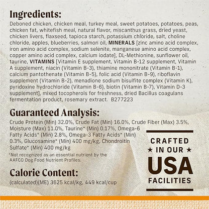 Merrick Lil’ Plates Grain Free Dry Dog Food For Small Dogs, Chicken And Sweet Potato Kibble With Raw Bites - 4.0 lb. Bag