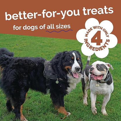 Fruitables Whole Jerky Bites, Healthy Dog Treats, Puppy Essentials, Jerky Dog Treats, Made in the USA, No Artificial Ingredients, Grilled Bison & Apple Flavor, 5oz