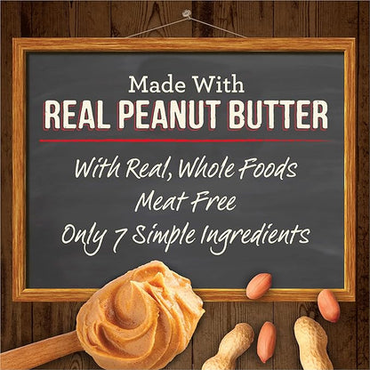 Merrick Oven Baked Dog Treats, Natural Cookies For Dogs, Paw’some P’nut Butter Cookie With Real Peanut Butter - 11 oz. Bag