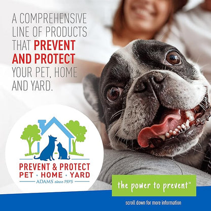ADAMS Flea & Tick Home Spray for Indoor House Treatment, Kills Bed Bugs, Fleas, & Ticks, for Carpet, Furniture & Pet Bedding, Controls Fleas, Ticks, Bed Bugs, Cockroaches, Spiders & Mosquitoes, 8 oz