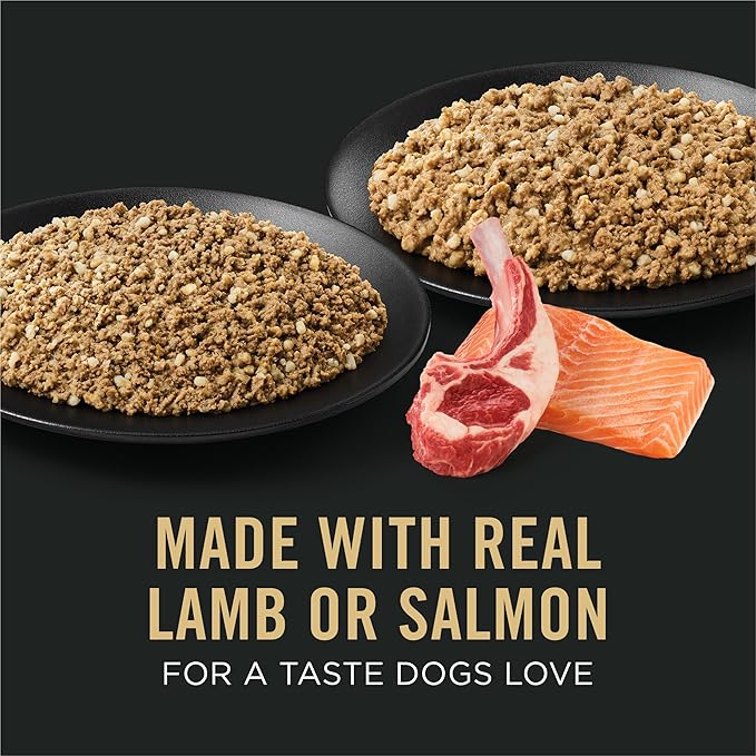 Purina Pro Plan Sensitive Skin and Stomach Wet Dog Food,Salmon and Rice-and Lamb-and Oat Meal Variety Pack - 13 oz. Cans,(Pack of 24)