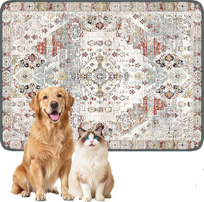 Washable Pee Pads for Dogs, Reusable Puppy Potty Training Pads, Ultra-Absorbent Thick Waterproof Leak-Proof Non-Slip Pads & Mat for Crate, Playpen, Floor, Whelping & Housebreaking , 2 Pack 36"x48"
