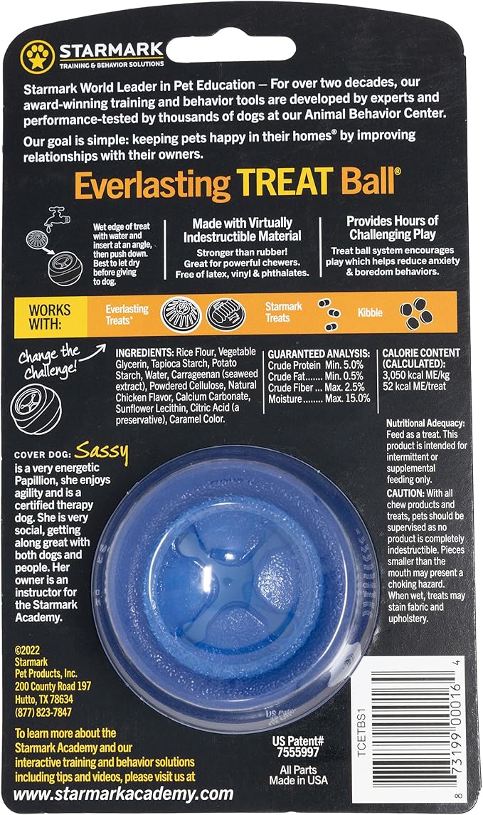 Starmark Everlasting Treat Ball Small with 1 treat