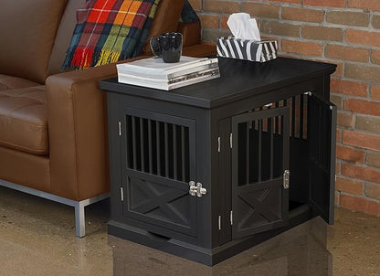 Merry Products Triple Door Medium Dog Crate, Dog Kennel, Dog Cage