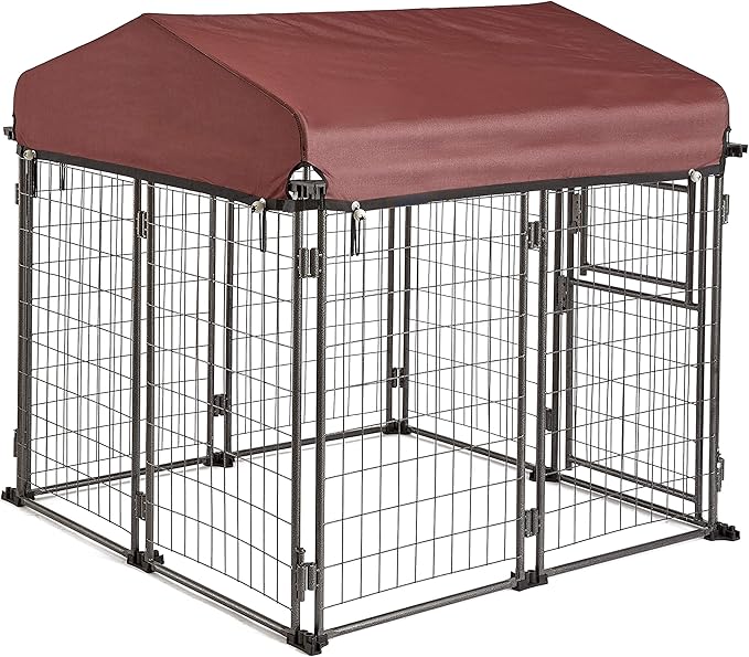 TWO by TWO Haven Expandable Kennel, Black, Medium