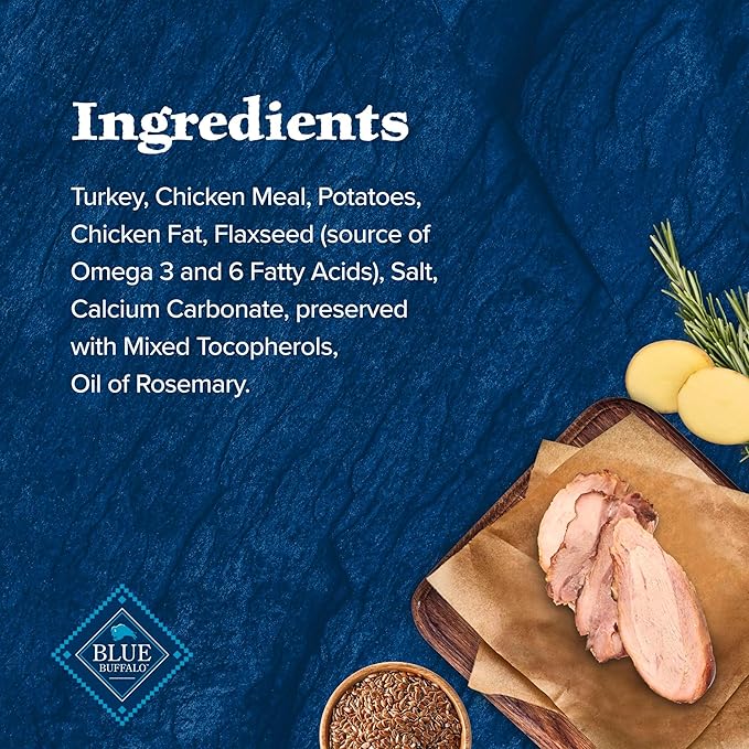 Blue Buffalo Wilderness Trail Treats High Protein Grain Free Dog Biscuits Crunchy Dog Treats, Turkey Recipe, 10-oz Bag