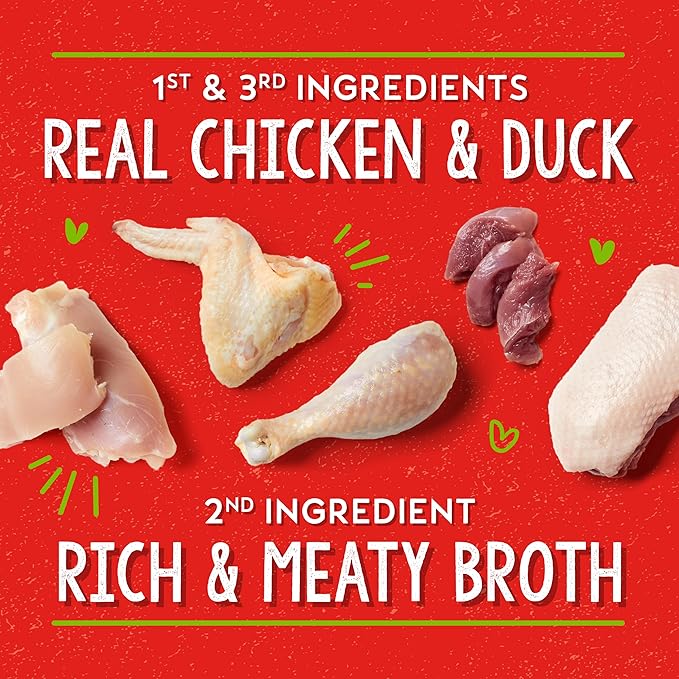 Stella & Chewy's Lil Bites Savory Stews for Small Breeds Chicken & Duck Dinner in Broth, 2.7 Ounce (Pack of 12)