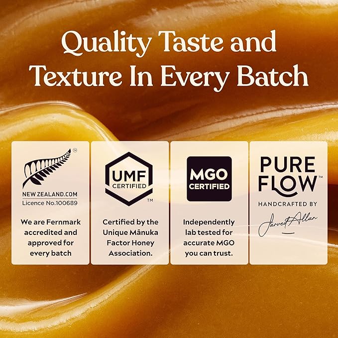 Manuka Honey UMF 25+ (MGO 1200+) 100% Pure New Zealand, Certified Ultra Premium Raw, 8.8 Oz (250g)