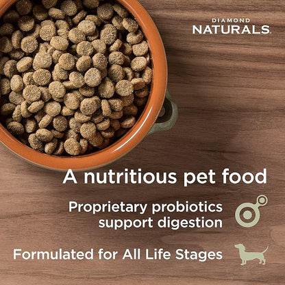 Diamond Naturals Skin & Coat Real Salmon and Potato Recipe Dry Dog Food with High Quality Protein, Omega Fatty Acids, Probiotics and Essential Nutrients to Promote Healthy Skin and Coat 30lb