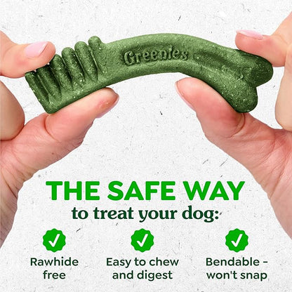 Greenies Dog Treats, Veterinarian-Recommended Natural Dental Dog Treats, Large Size, Variety Pack Flavor, (3) 12 oz. Packs, 24 Count