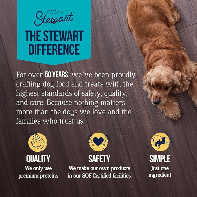 Stewart 100% Chicken Liver Dog Treats, 11.5 oz Tub, ~215 Pieces, Freeze Dried Raw, Single Ingredient, 60% Protein Training Treats or Meal Topper, Grain Free, Gluten Free
