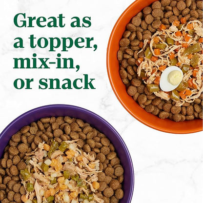 Nutro So Simple Wet Dog Food Meal Complement, Dog Food Toppers Chicken and Chicken & Duck Recipes in Bone Broth, Variety Pack, 2 oz. Trays (8 Count, Pack of 1)