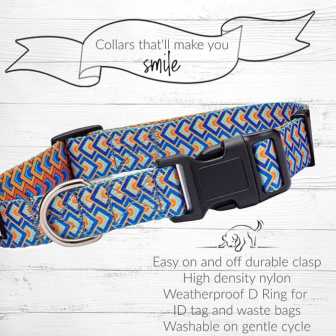 Lucky Love Dog - Adjustable Dog Collar with Easy Click Buckle for Large Ones, Durable, & Comfortable for Male & Female Dogs, Pet Collar for Puppies & Adult Dogs - Murphy, Extra Large