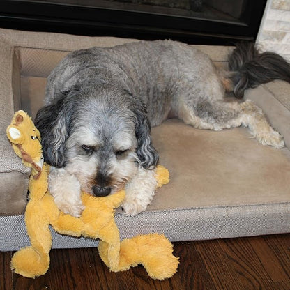 SPOT Skinneeez Tons-O-Squeakers Jungle Cat Dog Toy - 19 Squeakers for Tons-O-Fun! Stuffing-Free Design Perfect for Moderate Chewers, Tug Toy for Medium to Large Puppies & Dogs - 20in, Style May Vary