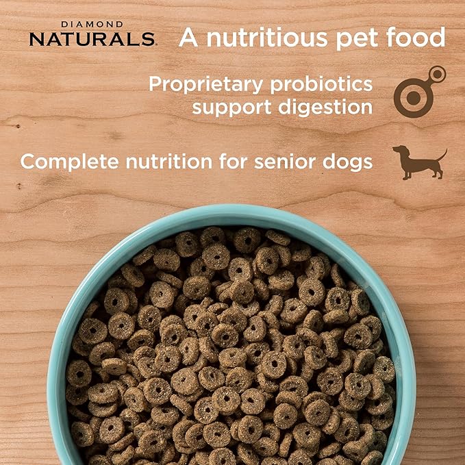 Diamond Naturals Senior Real Meat Recipe Premium Dry Dog Food With Real Cage Free Chicken 6lb