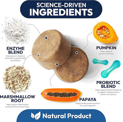 Probiotics for Dogs - 250 Dog Probiotics Chews - Digestive Enzymes & Prebiotics - Support Gut Health, Diarrhea, Gas & Constipation Relief - Itchy Skin, Allergies, Yeast Balance - Advanced Supplement
