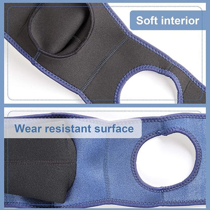 Coodeo Dog Recovery Suit, Cone Collar Alternative, Abrasion Resistant Dog Recovery Sleeve, Washable 2.5mm Thick and Waterproof, Pet Wounds Prevent Licking, Bite, Keep Dry（Blue，2XL