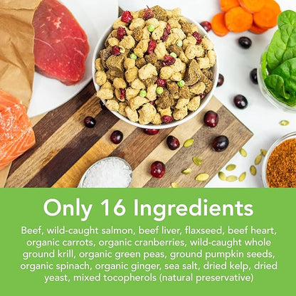 Simple Food Project - Beef & Salmon Recipe - Freeze Dried Raw Food for Dogs - 48oz