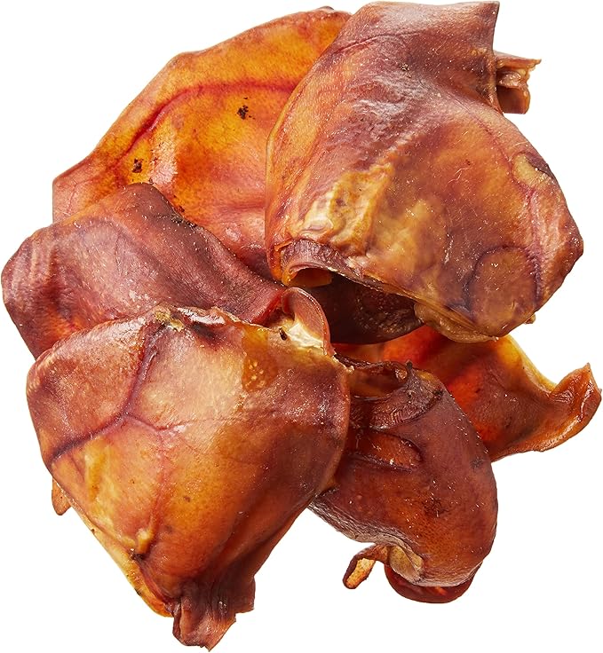 Amazon Brand – Wonder Bound Whole Pig Ears Dog Treats, Pork, 6 ounce, 6 Count (Pack of 1)