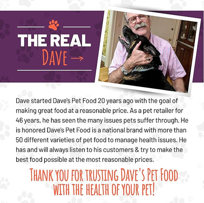 Dave's Pet Food Sweet Potato & Pumpkin Dog Treats for Sensitive Stomachs, Semi-Moist Soft & Digestive Friendly, Made in USA, Senior, Small & Large Dogs, Gut Health (2 Pack)