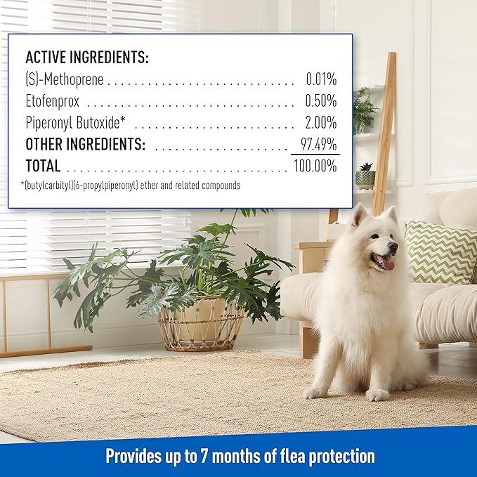 ADAMS Flea & Tick Home Spray for Indoor House Treatment, Kills Bed Bugs, Fleas, & Ticks, for Carpet, Furniture & Pet Bedding, Controls Fleas, Ticks, Bed Bugs, Cockroaches, Spiders & Mosquitoes, 8 oz