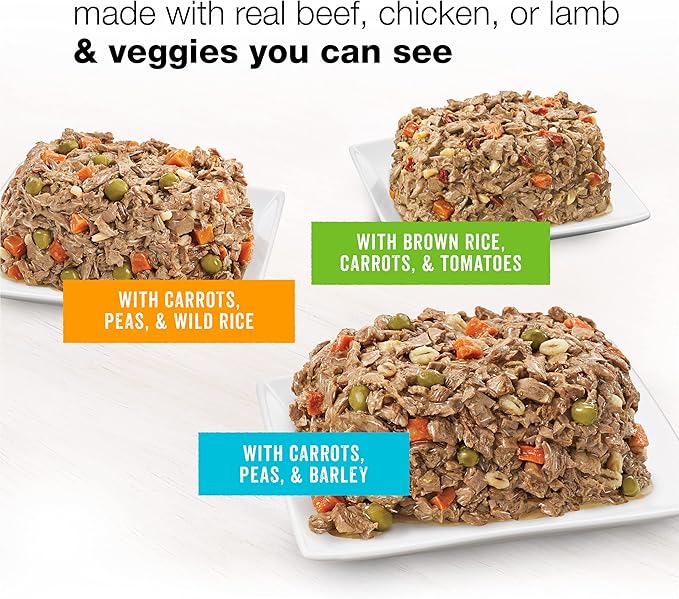 Beneful Purina Wet Dog Food Variety Pack, Chopped Blends - (12) 10 oz. Tubs (Pack of 2)