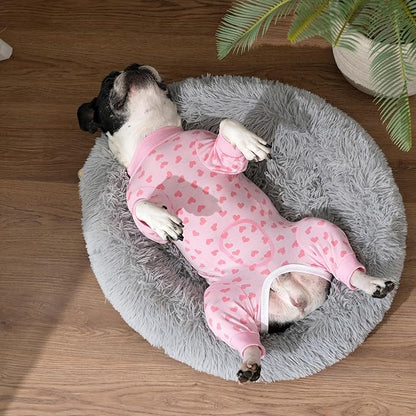 Surgery Recovery Suit for Small Medium Dogs, Long Sleeve Dog Onesie for Surgery Female Dogs Pajamas Abdominal Wound Bandages Surgical Suit Recovery Suit for Shedding Skin Disease