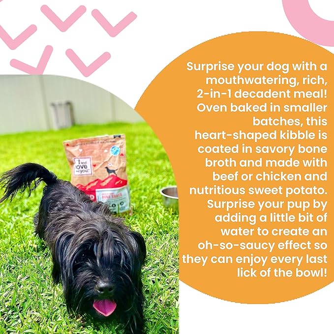 I AND LOVE AND YOU Baked and Saucy Dry Dog Food - Lamb + Sweet Potato - Prebiotic + Probiotic, Real Meat, Grain Free, No Fillers, 21lb Bag