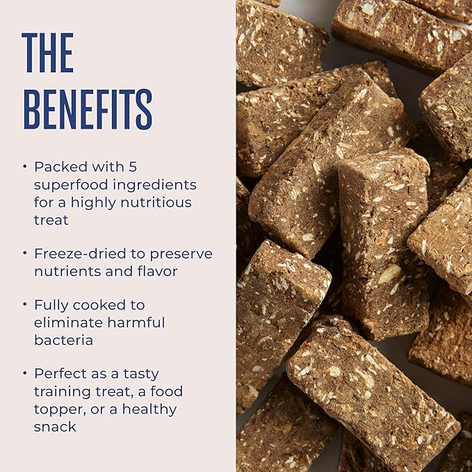 WagWell Freeze Dried Dog Treats, Beef + Yogurt + Sweet Potato Flavor | Training Treats, Food Topper, Healthy Snack for Dogs | Human Grade, Grain Free, High Protein | Made in USA | 4 oz Bag, 1 Pack