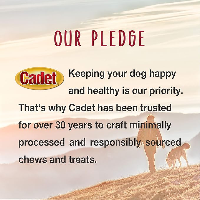 Cadet Gourmet Sweet Potato & Chicken Wraps Limited-Ingredient Dog Chews, Healthy and Natural Training Treats for Small and Large Dogs, 28 oz.
