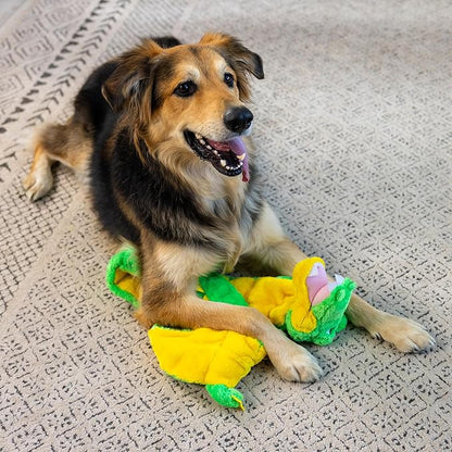 Outward Hound Squeaker Matz Plush Gator Dog Toy, XXL