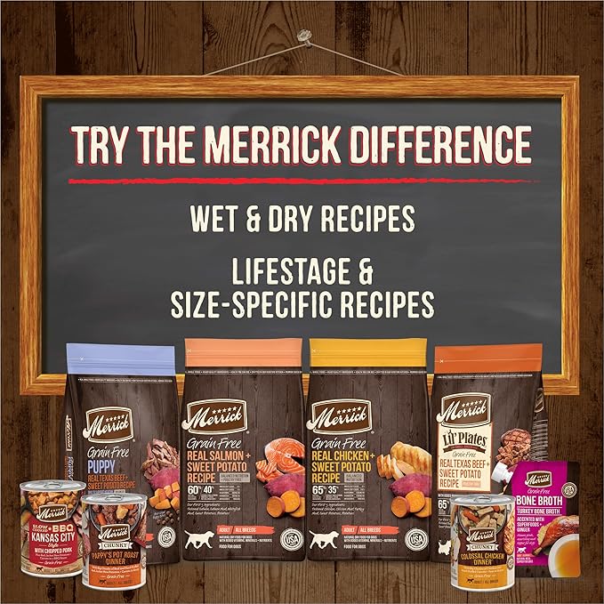 Merrick Oven Baked Dog Treats, Natural Cookies For Dogs, Paw’some P’nut Butter Cookie With Real Peanut Butter - 11 oz. Bag