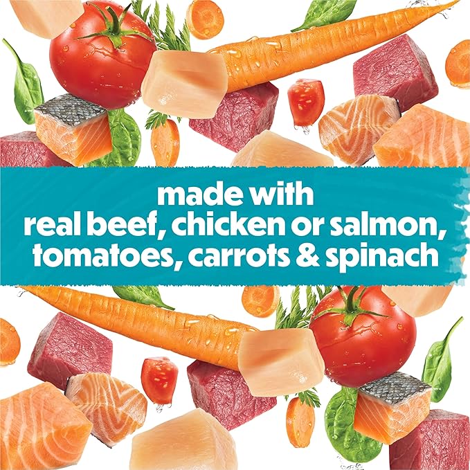 Beneful Purina Small Breed Wet Dog Food Variety Pack,IncrediBites Loaf,Chicken,Beef and Salmon Flavors - 3 oz. Cans,(Pack of 48)