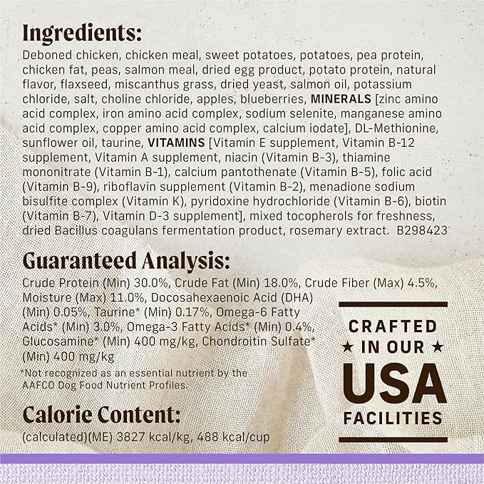 Merrick Lil’ Plates Premium Grain Free Dry Puppy Food for Small Dogs, Real Chicken and Sweet Potato Kibble - 12.0 lb. Bag