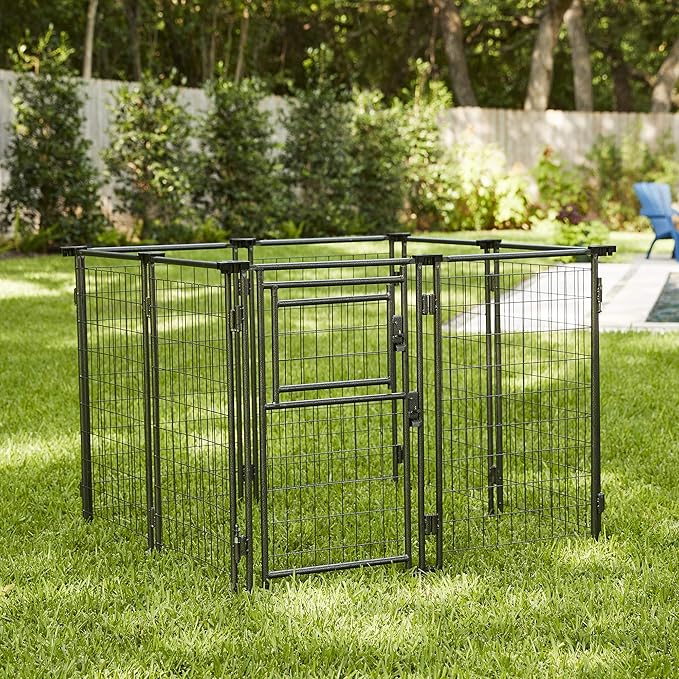 TWO by TWO Haven Expandable Kennel, Black, Medium