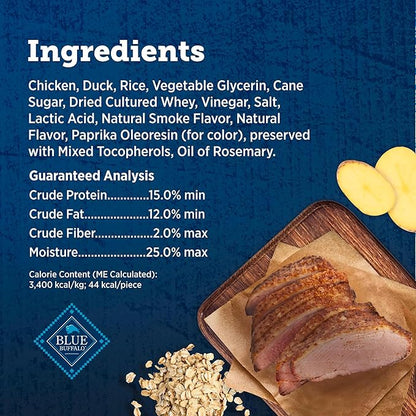 Blue Buffalo True Chews Premium Jerky Cuts Dog Treats, Made in the USA with Natural Ingredients, Chicken & Duck, 22-oz. Bag