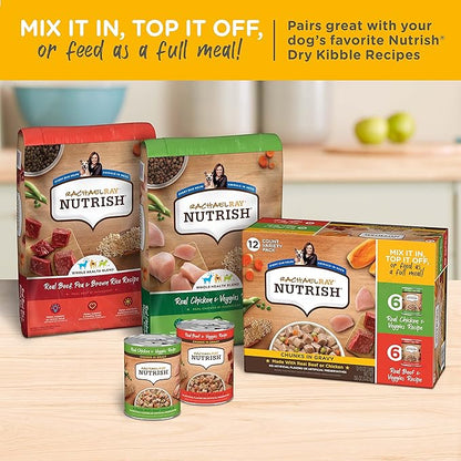 Rachael Ray Nutrish Dry Dog Food, Real Beef, 6 Pounds | Premium Natural | Added Vitamins & Minerals | Brown Rice Recipe | Pack of 2