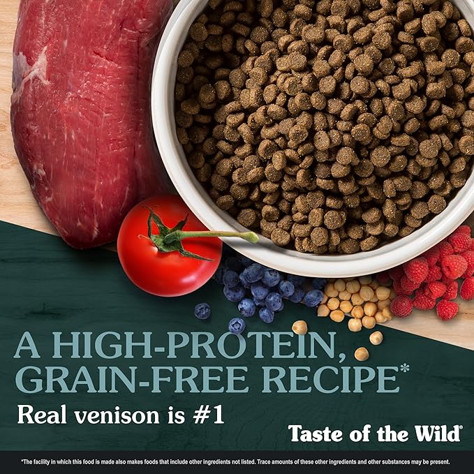 Taste of the Wild Appalachian Valley Small Breed Grain-Free Recipe with Roasted Venison Dry Adult Dog Food, Made with High Protein from Real Venison 28lb