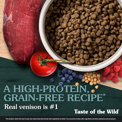 Taste of the Wild Appalachian Valley Small Breed Grain-Free Recipe with Roasted Venison Dry Adult Dog Food, Made with High Protein from Real Venison 28lb