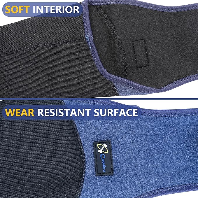 COODEO Dog Recovery Sleeve, Pet Wounds Prevent Licking, Bite, Keep Dry, Abrasion Resistant Dog Recovery Suit, Washable Neoprene 2.5mm Thick and Waterproof, Cone Collar Alternative (S)