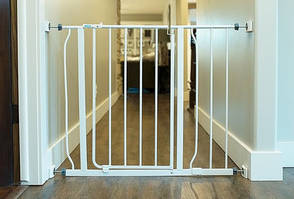 Wall Nanny - Baby Gate Wall Protector (Made in USA) Protects Walls and Doorways from Pet Gates - for Pressure Mounted Indoor Safety Baby Gates - White