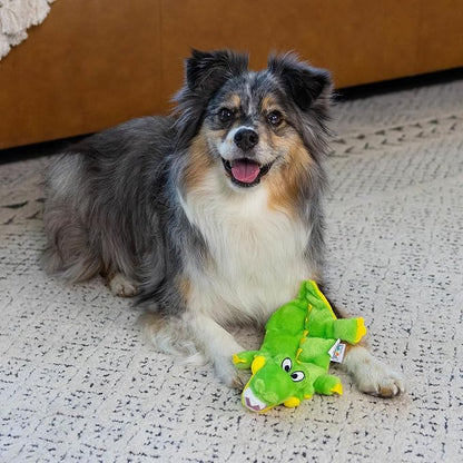 Outward Hound Squeaker Matz Plush Gator Dog Toy, Small